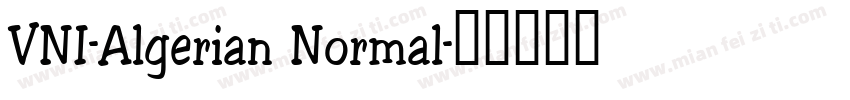 VNI-Algerian Normal字体转换